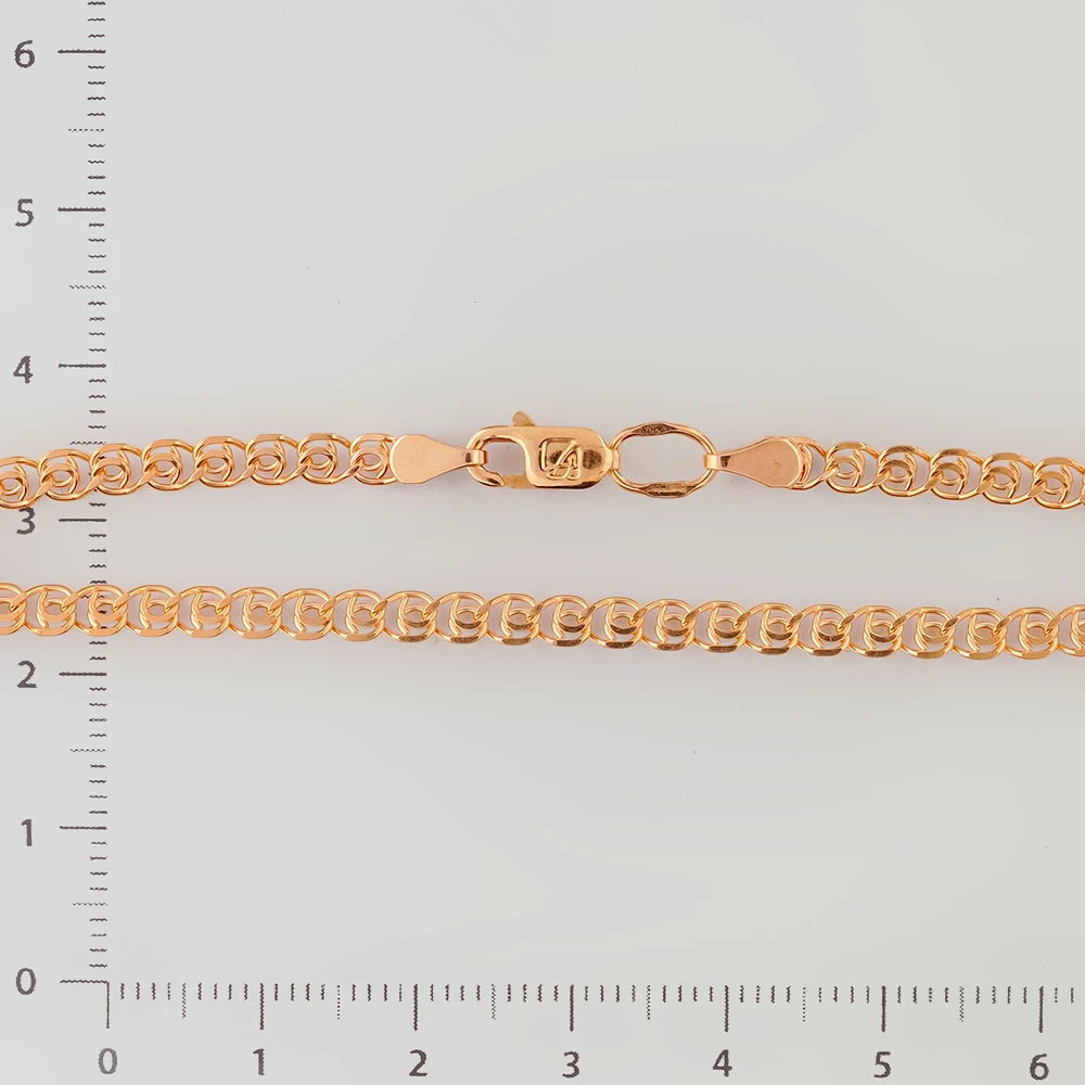 Браслет из красного золота 585 пробы