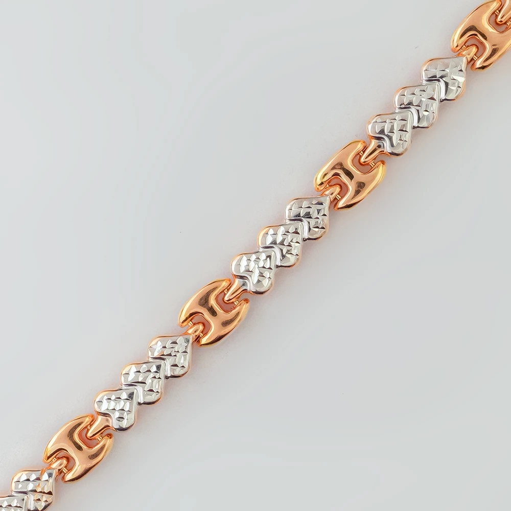 Браслет из красного золота 585 пробы