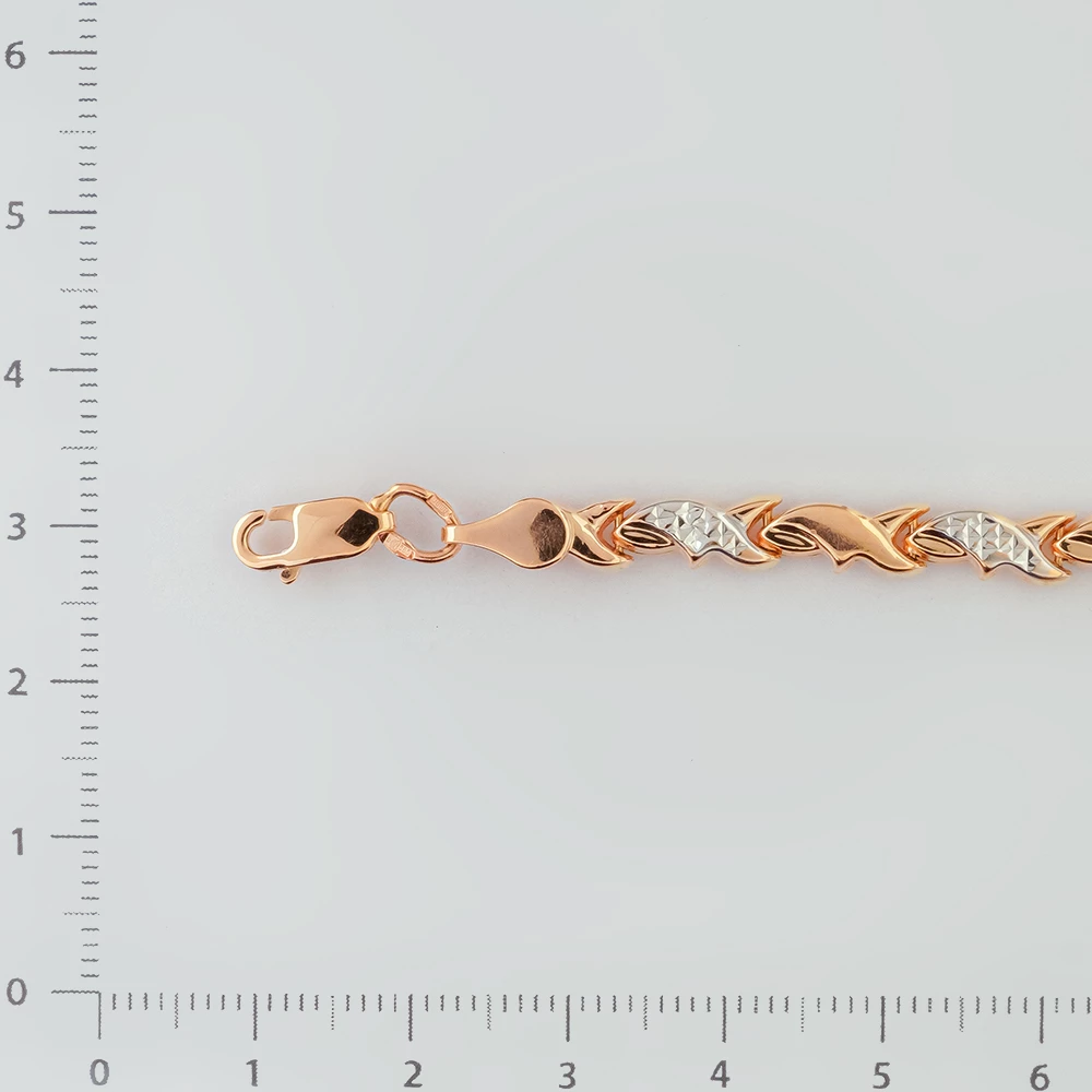 Браслет из красного золота 585 пробы