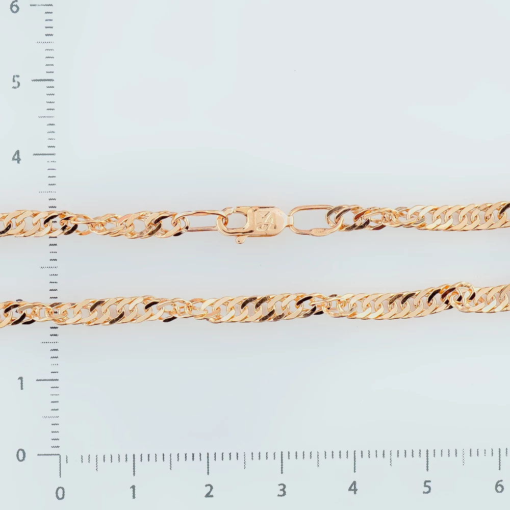 Браслет из красного золота 585 пробы