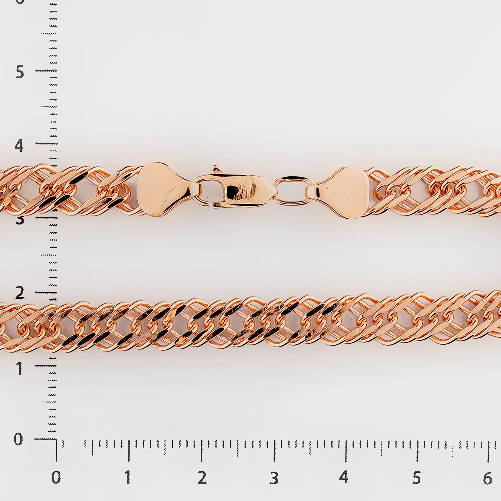 Браслет из красного золота 585 пробы