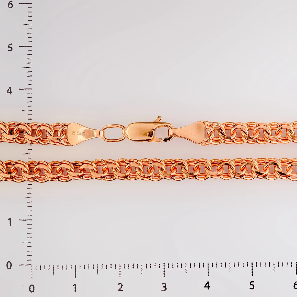 Браслет из красного золота 585 пробы