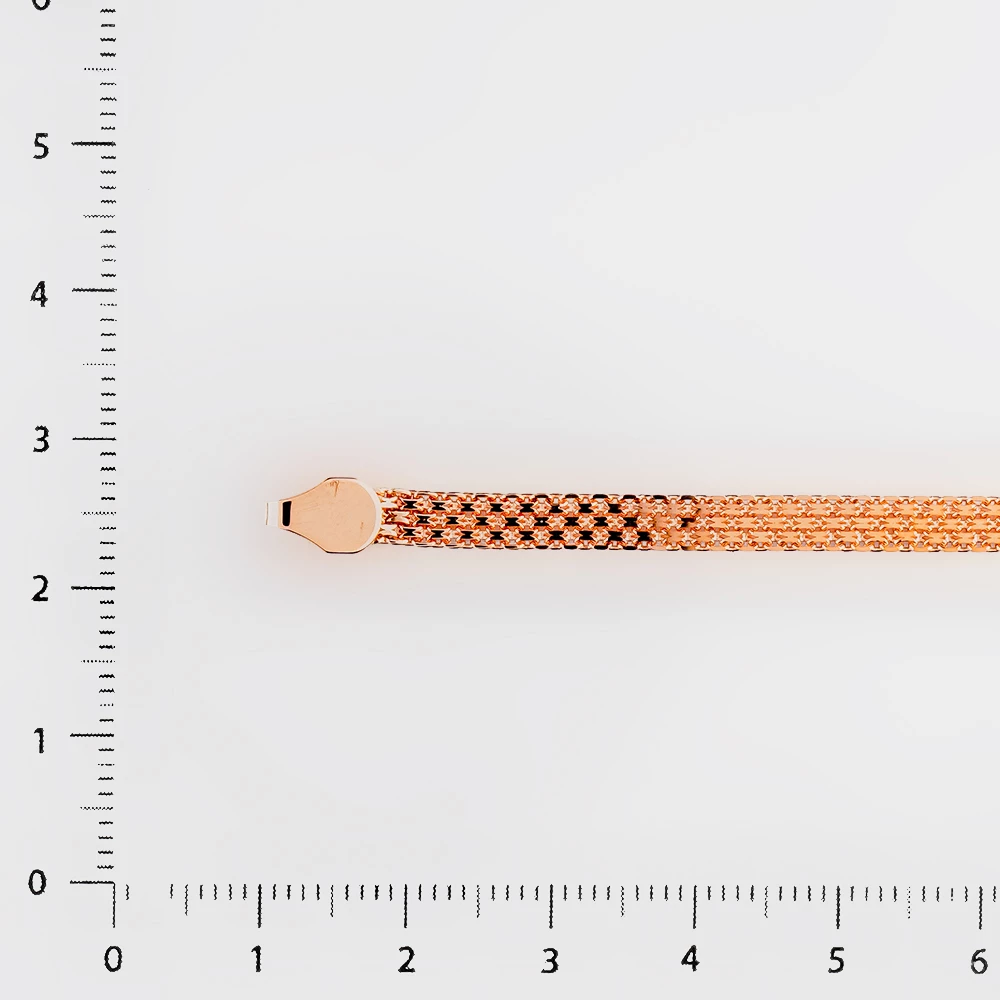 Браслет из красного золота 375 пробы