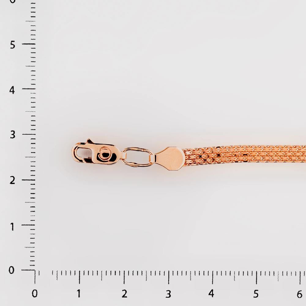 Браслет из красного золота 375 пробы