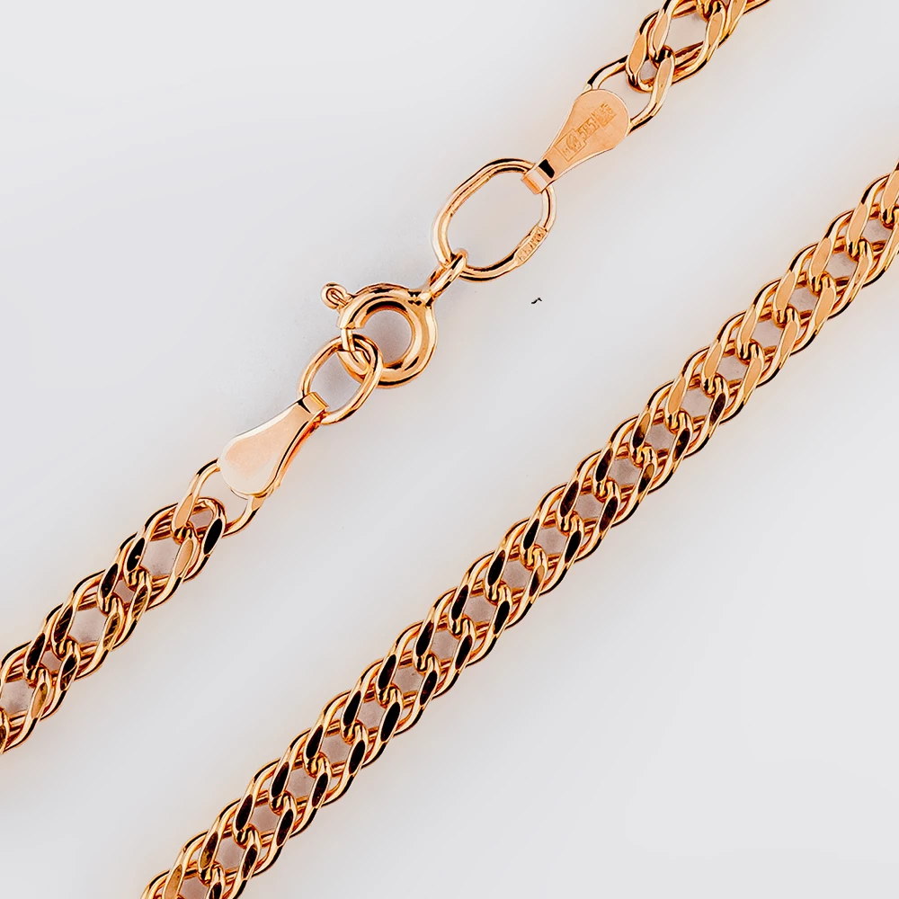 Браслет из красного золота 585 пробы