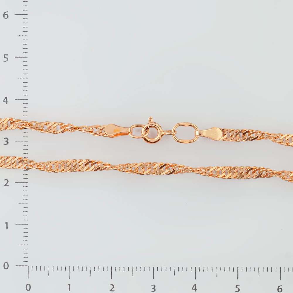 Браслет из красного золота 585 пробы