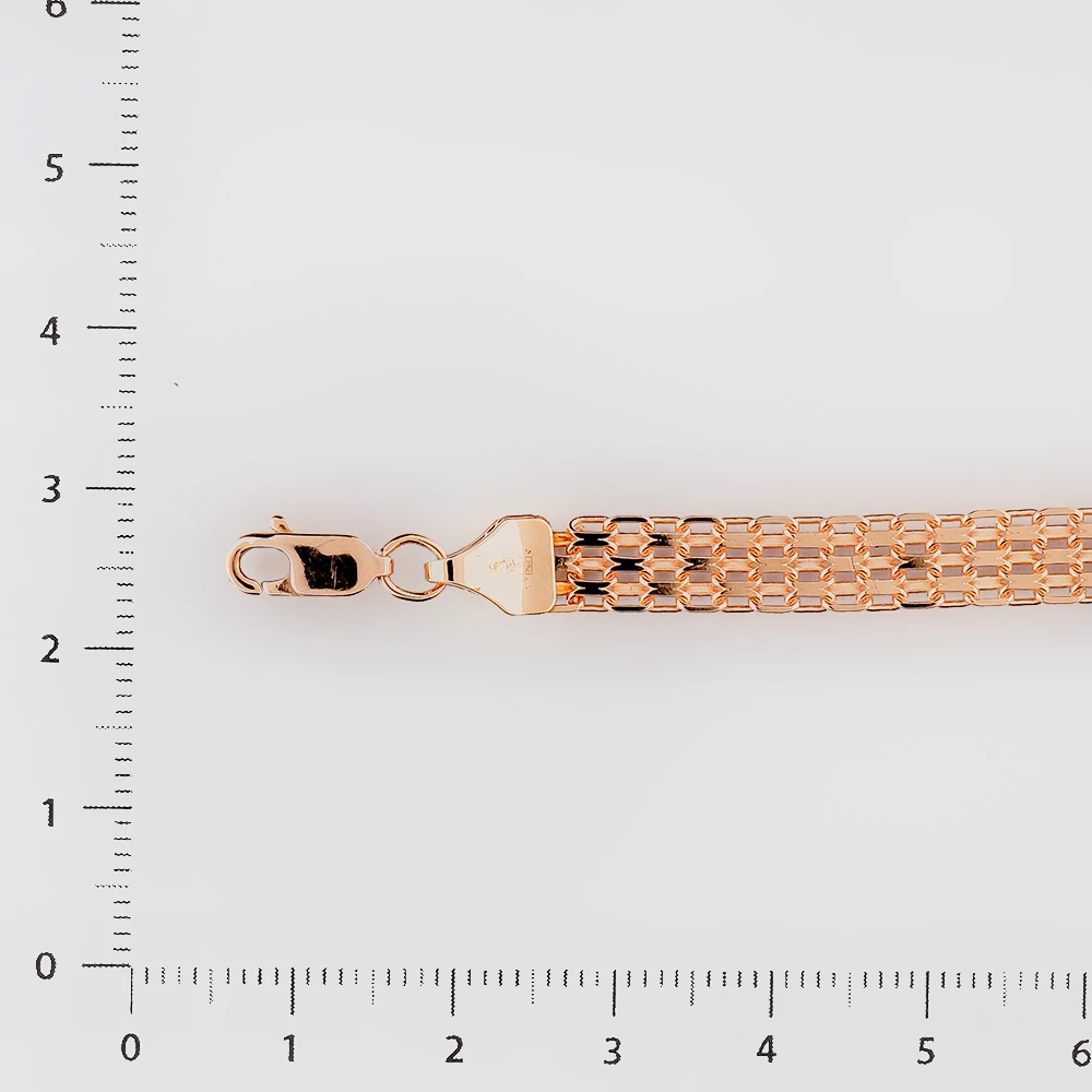 Браслет из красного золота 585 пробы