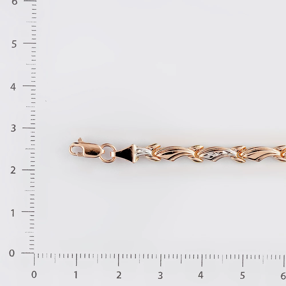 Браслет из красного золота 585 пробы