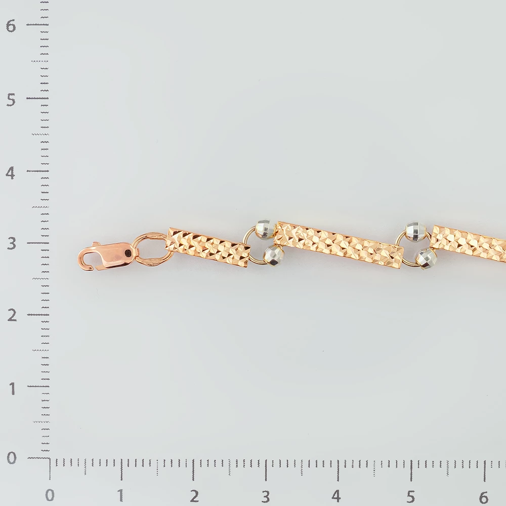 Браслет из красного золота 585 пробы