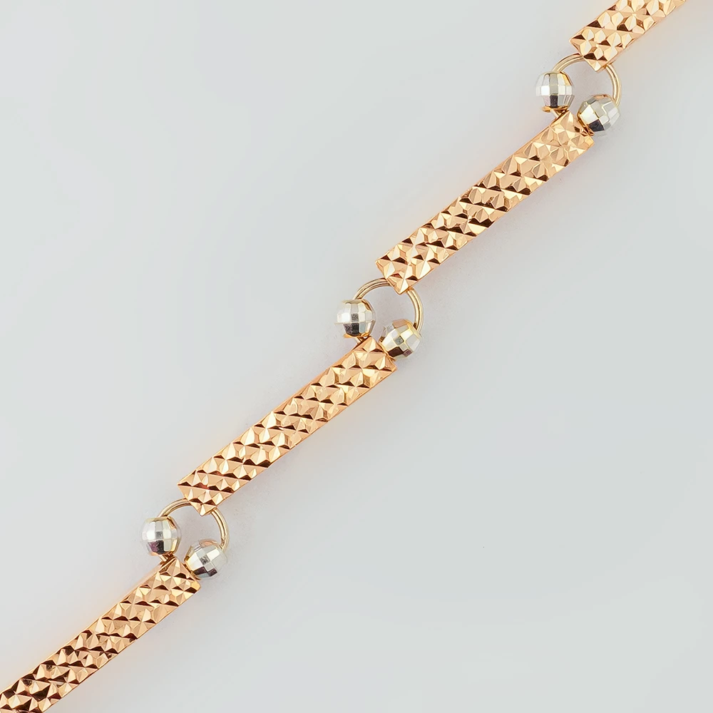 Браслет из красного золота 585 пробы