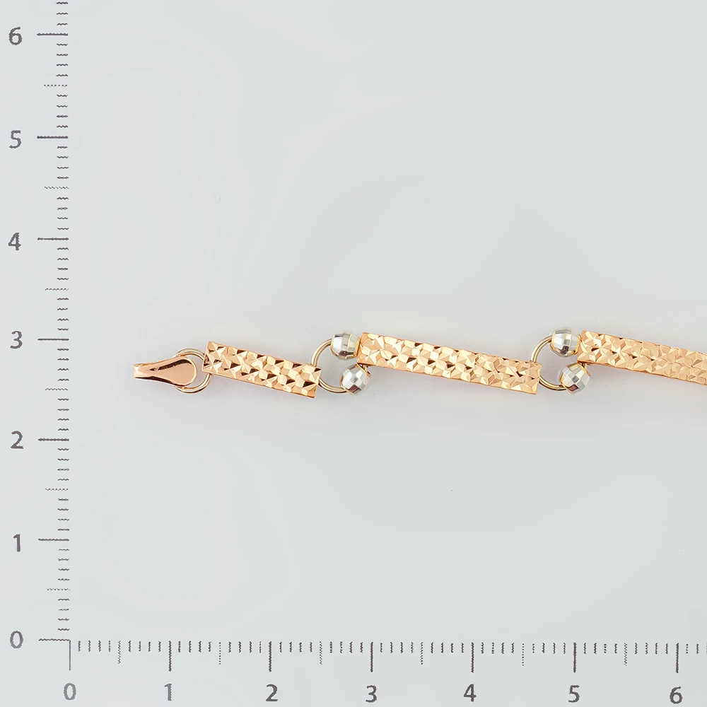 Браслет из красного золота 585 пробы