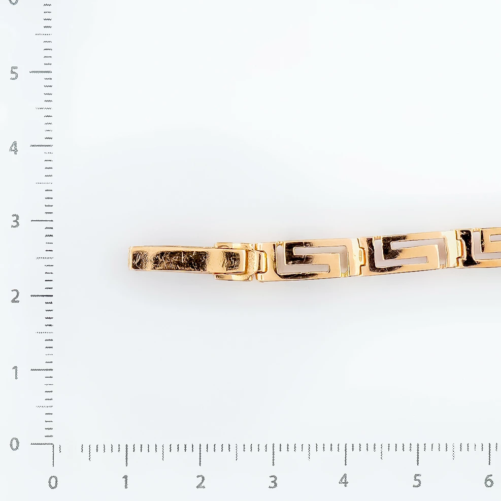 Браслет из красного золота 585 пробы