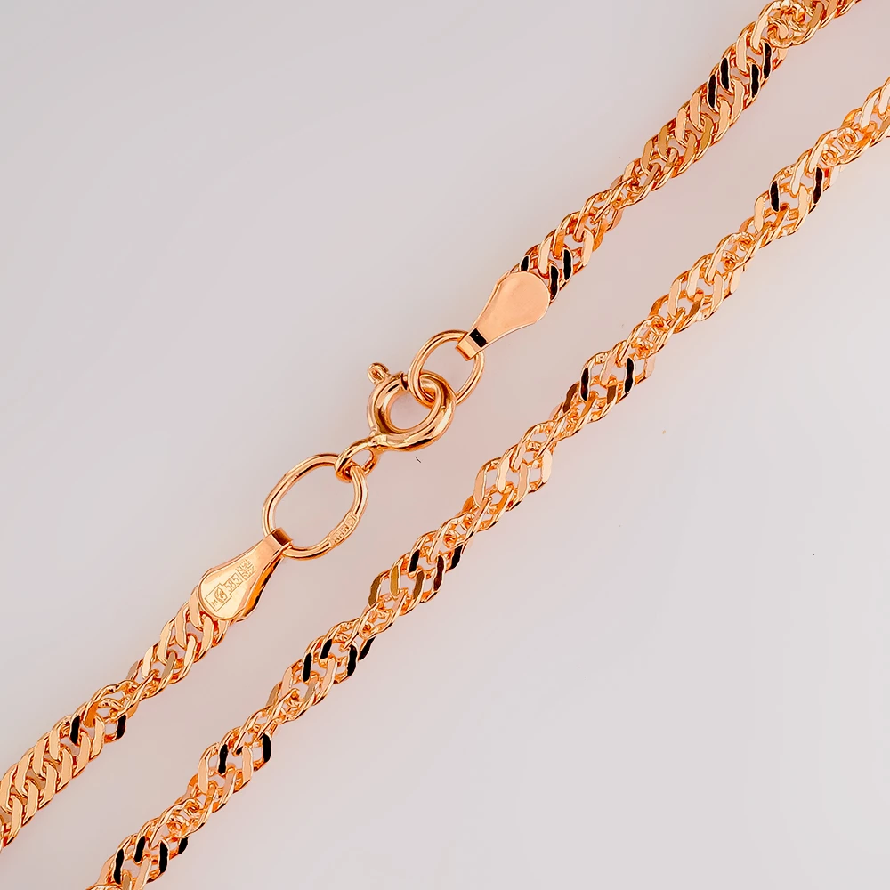 Браслет из красного золота 585 пробы