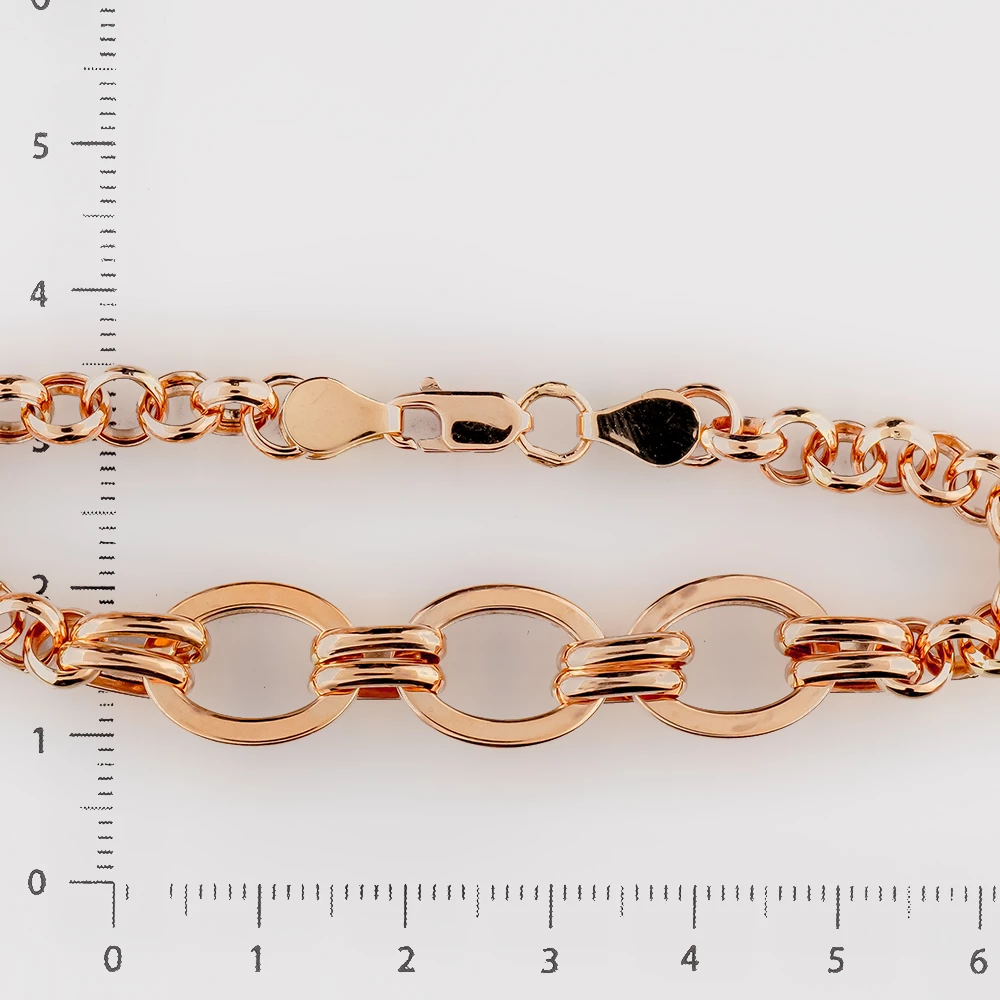 Браслет из красного золота 585 пробы