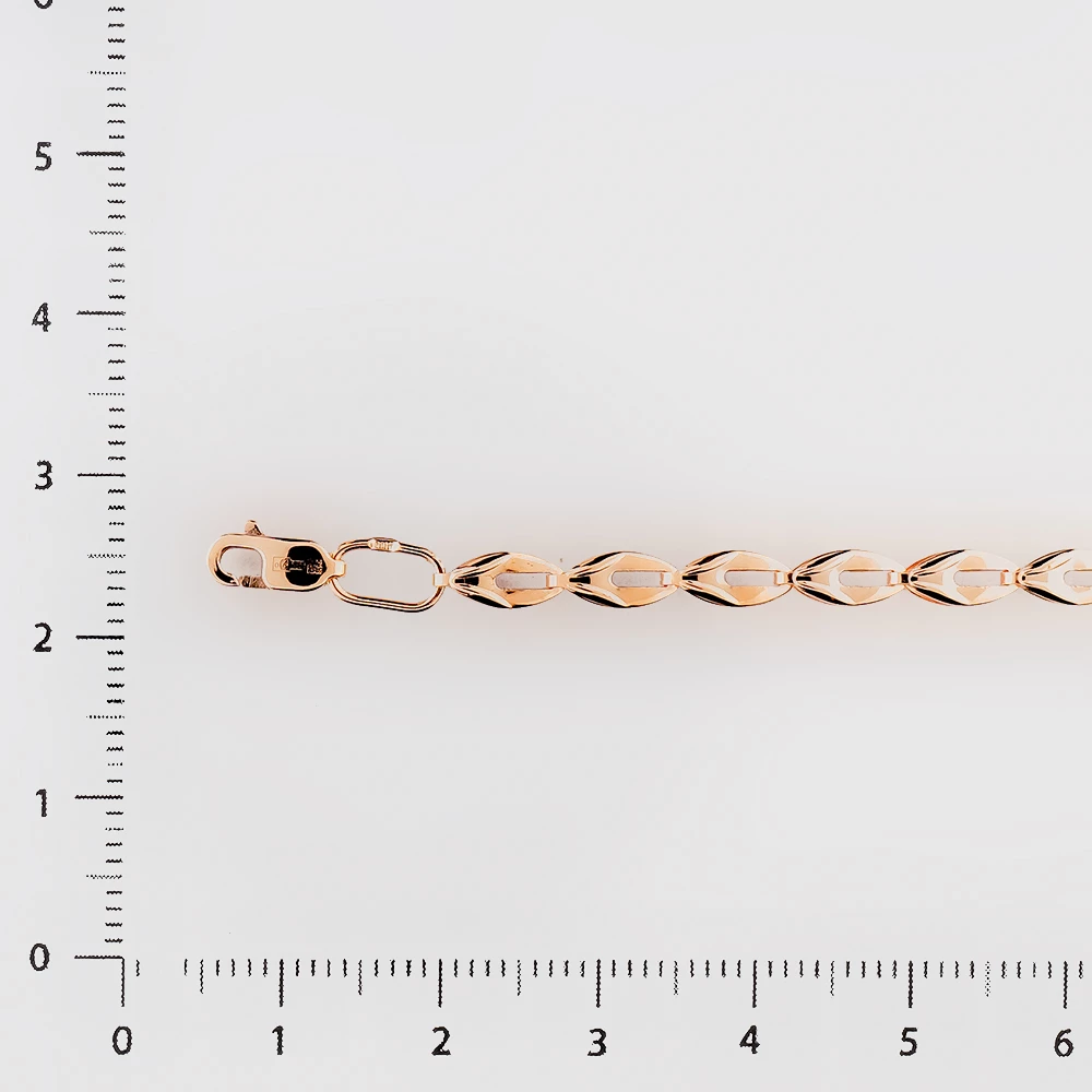 Браслет из красного золота 585 пробы