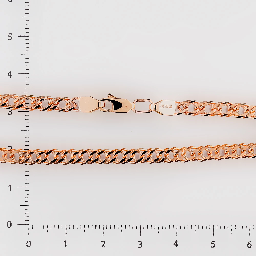 Браслет из красного золота 585 пробы