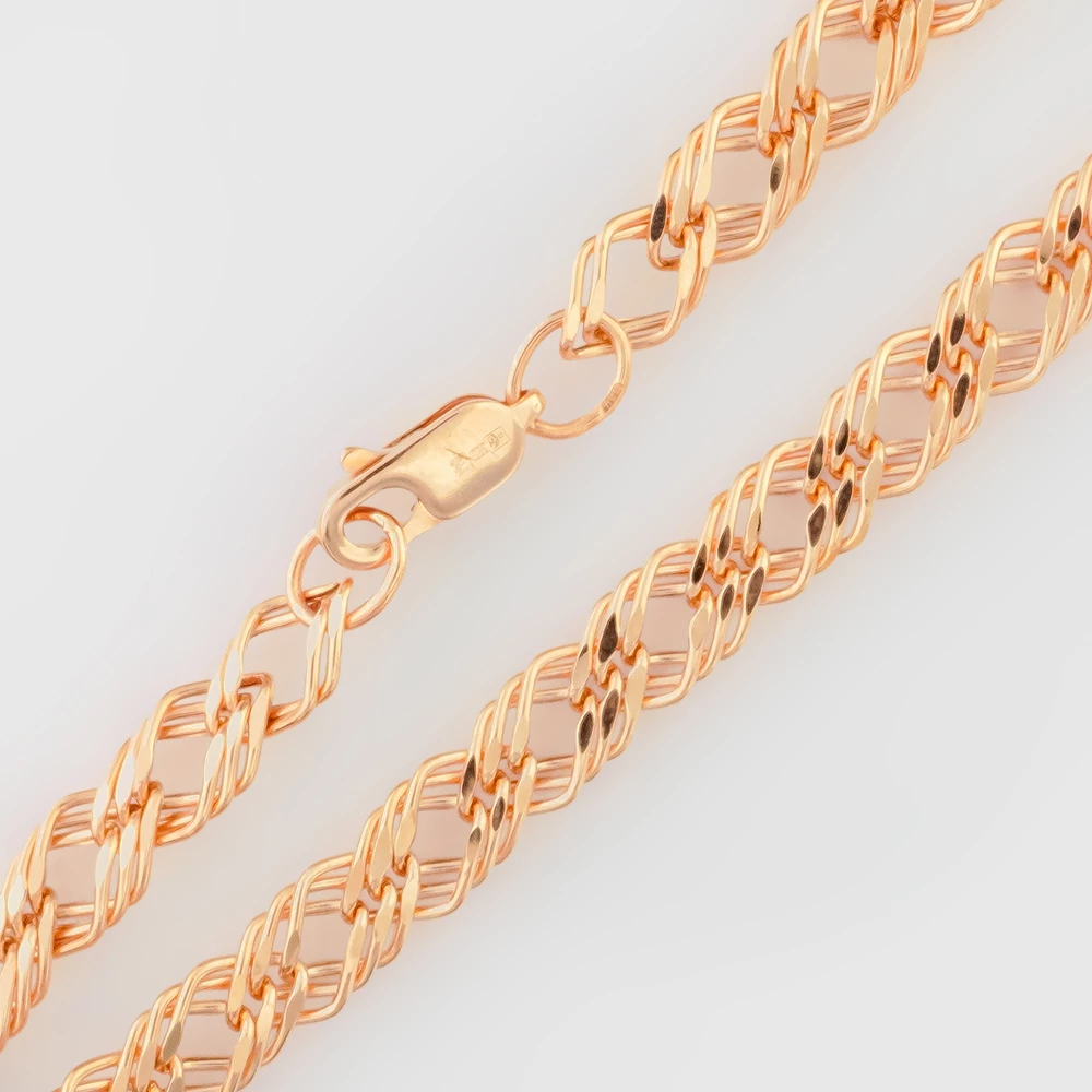 Браслет из красного золота 585 пробы