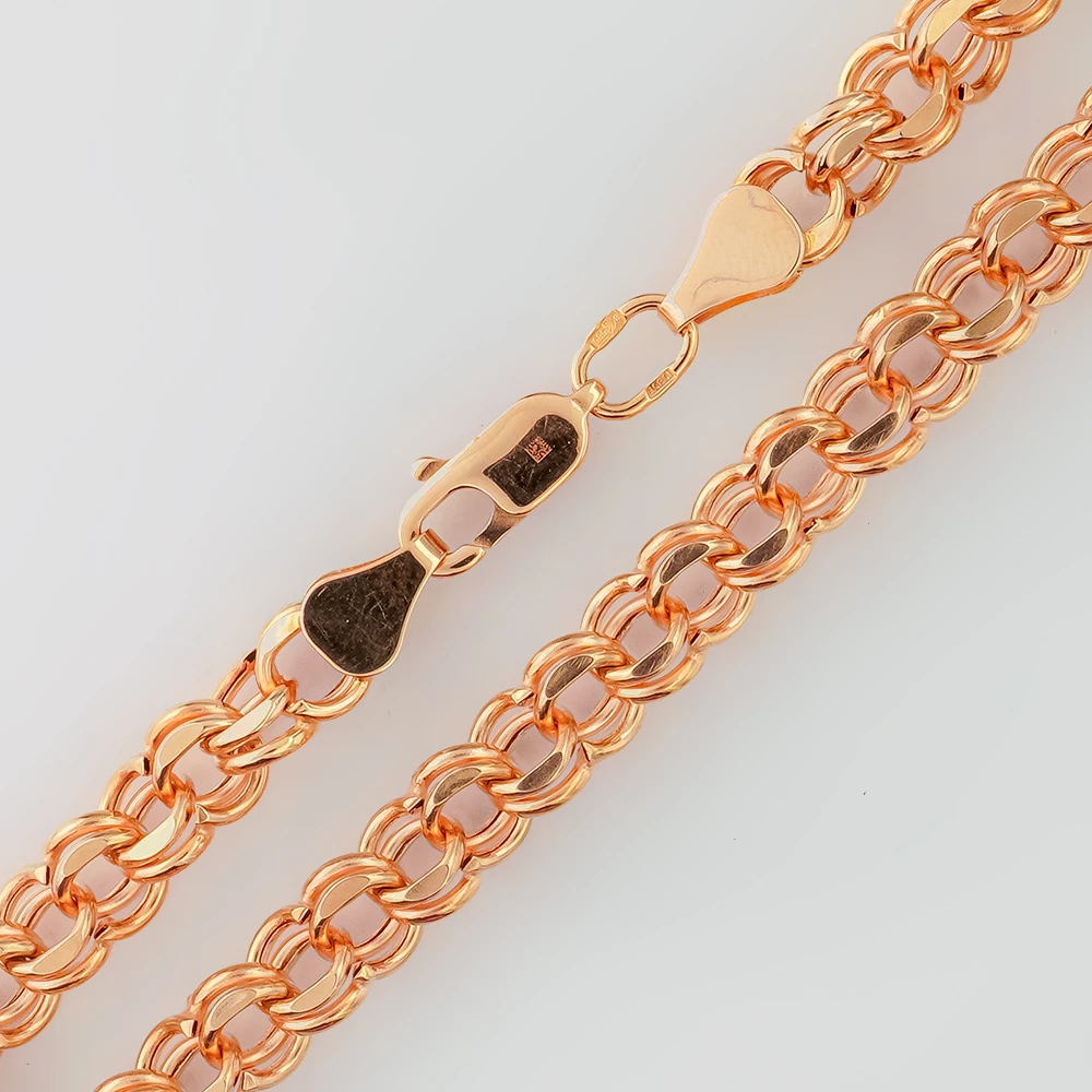 Браслет из красного золота 585 пробы