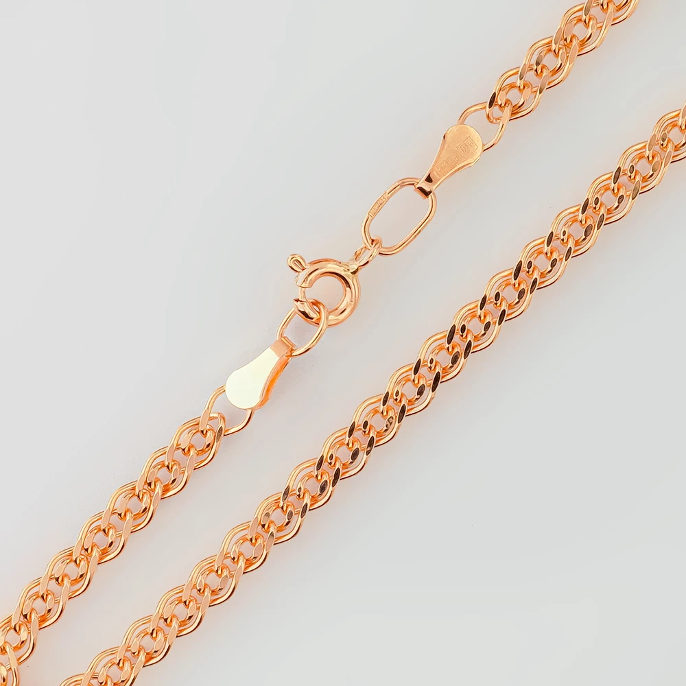 Браслет из красного золота 585 пробы