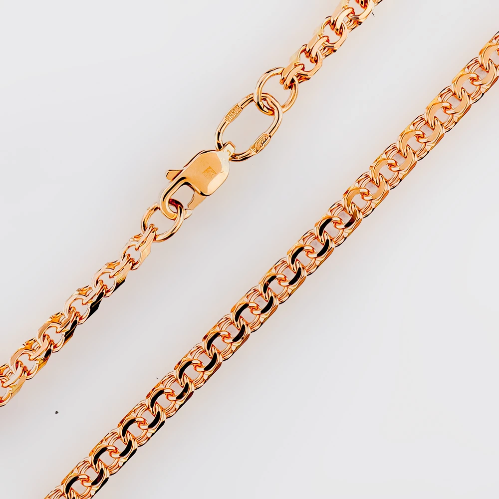 Браслет из красного золота 585 пробы