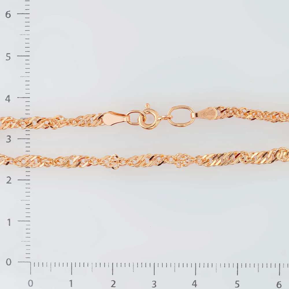 Браслет из красного золота 585 пробы