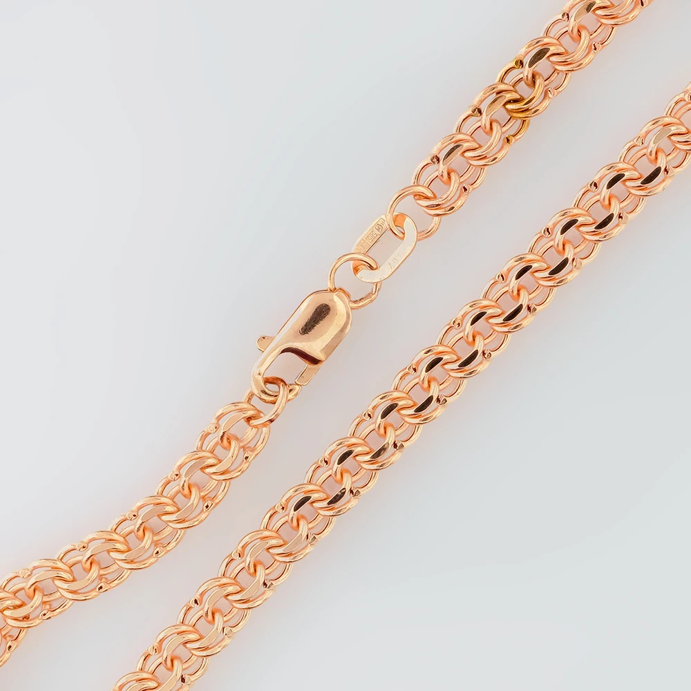 Браслет из красного золота 585 пробы