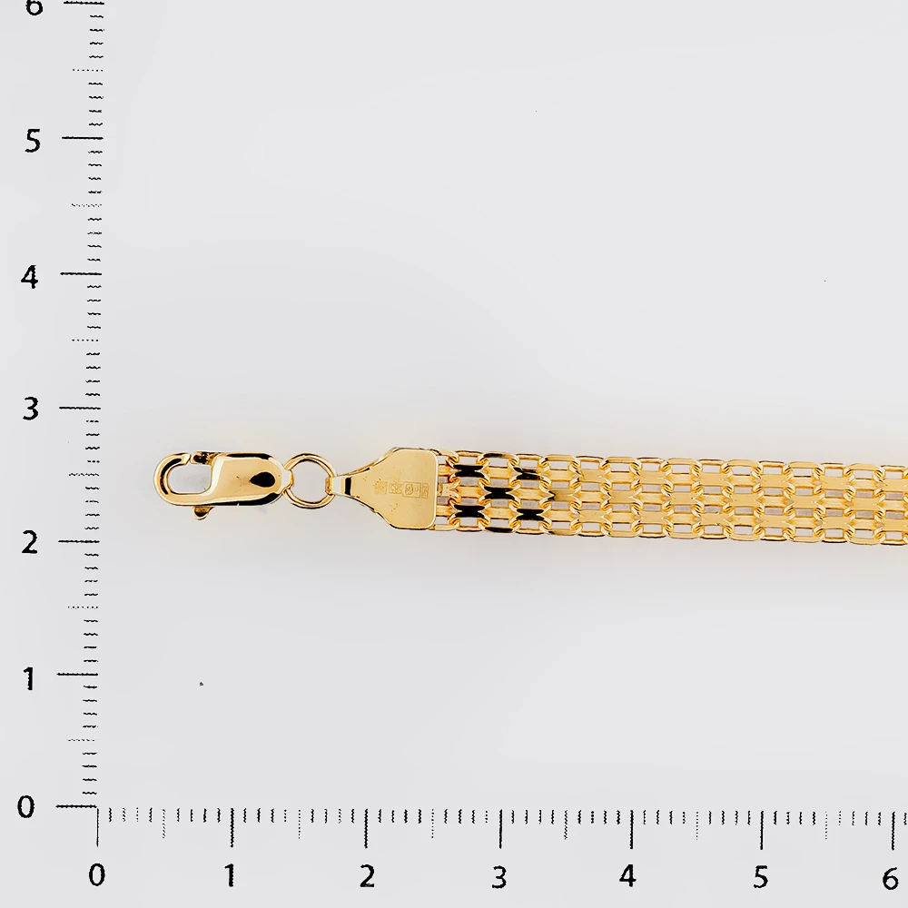 Браслет из желтого золота 585 пробы