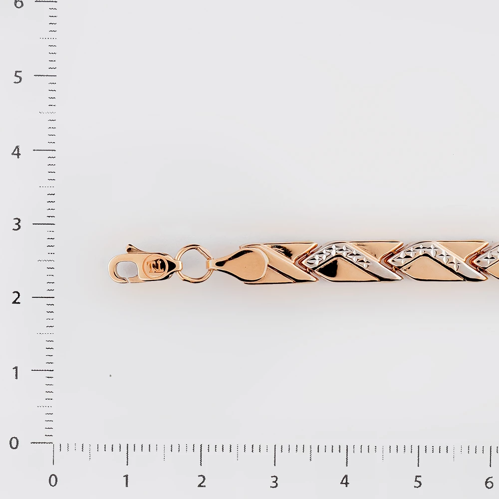 Браслет из красного золота 585 пробы