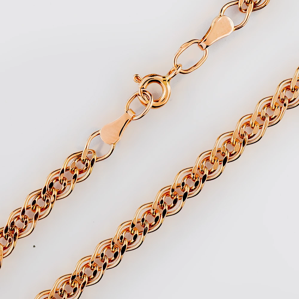 Браслет из красного золота 585 пробы