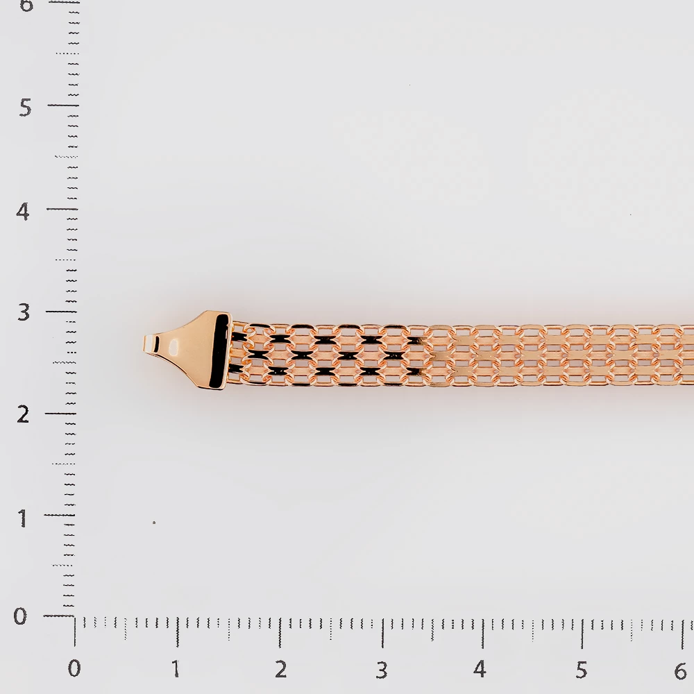 Браслет из красного золота 585 пробы