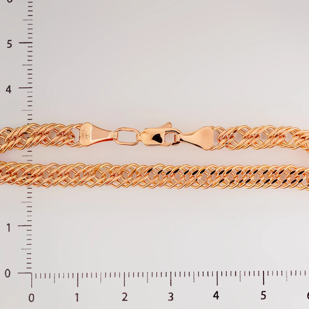 Браслет из красного золота 585 пробы