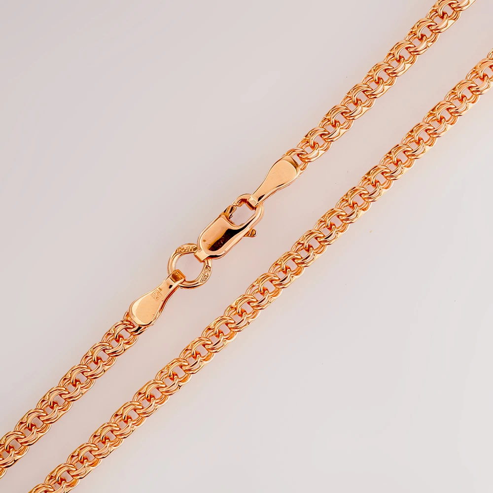 Браслет из красного золота 585 пробы