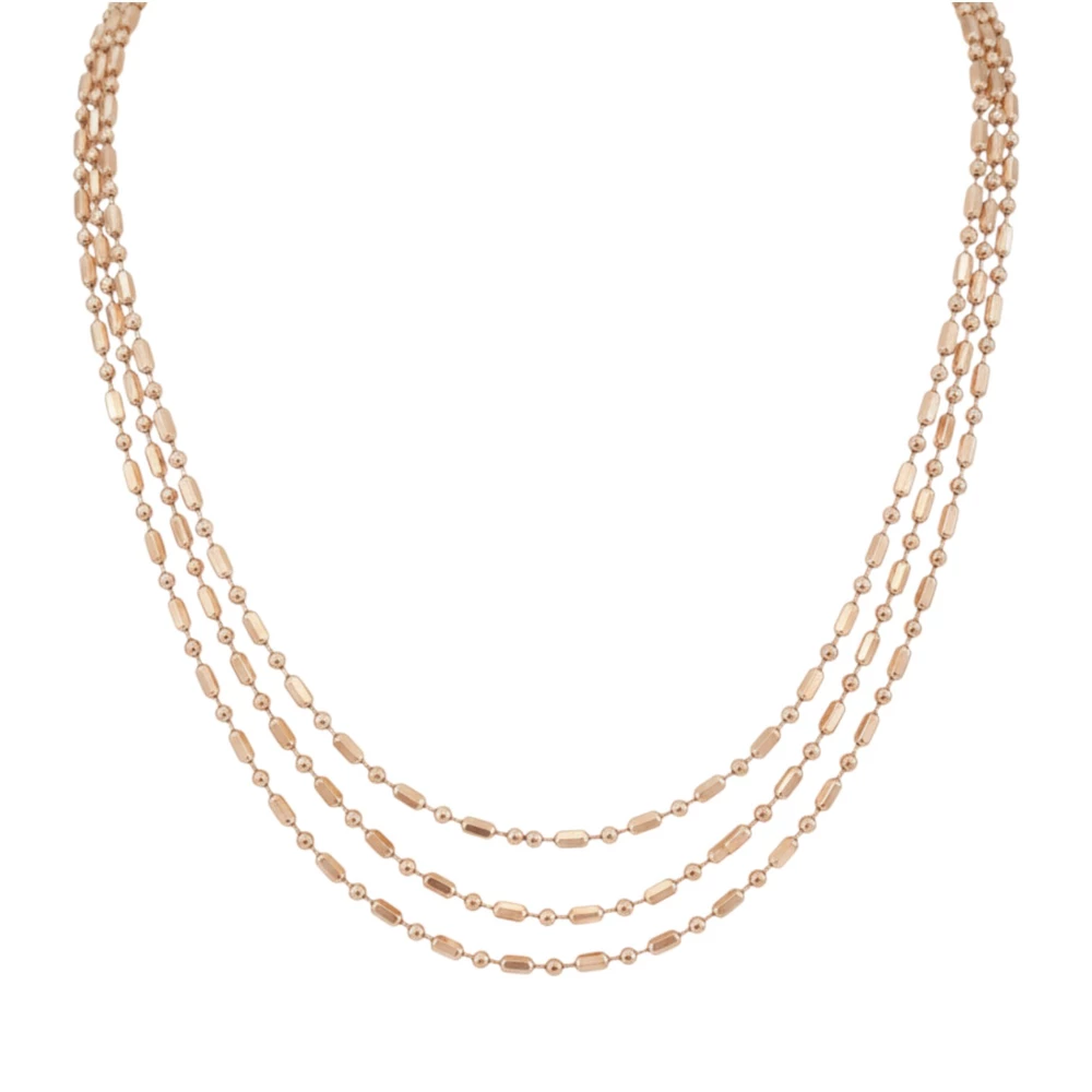 Колье из красного золота 585 пробы