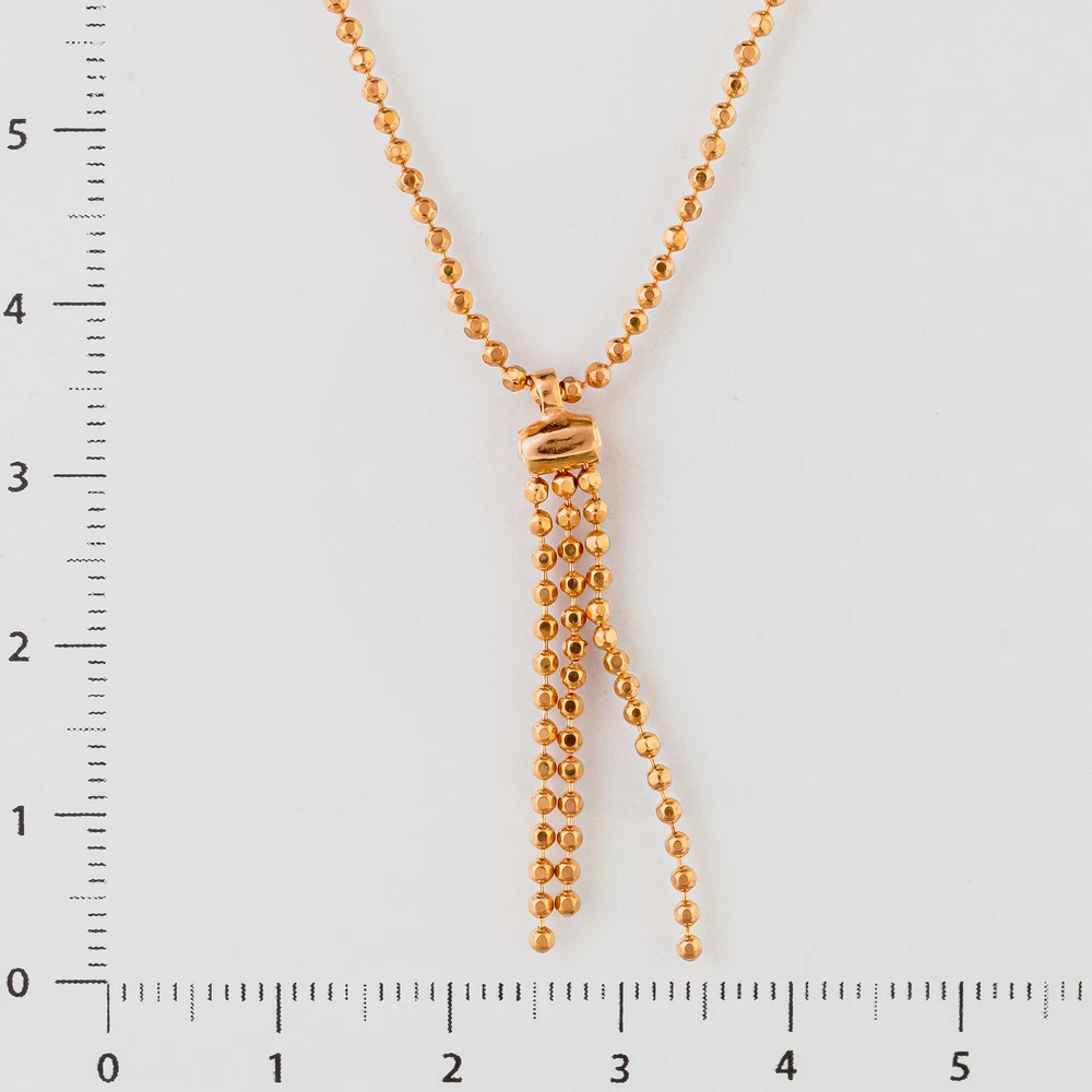 Колье из красного золота 585 пробы