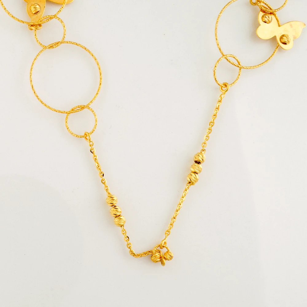 Колье из красного золота 585 пробы