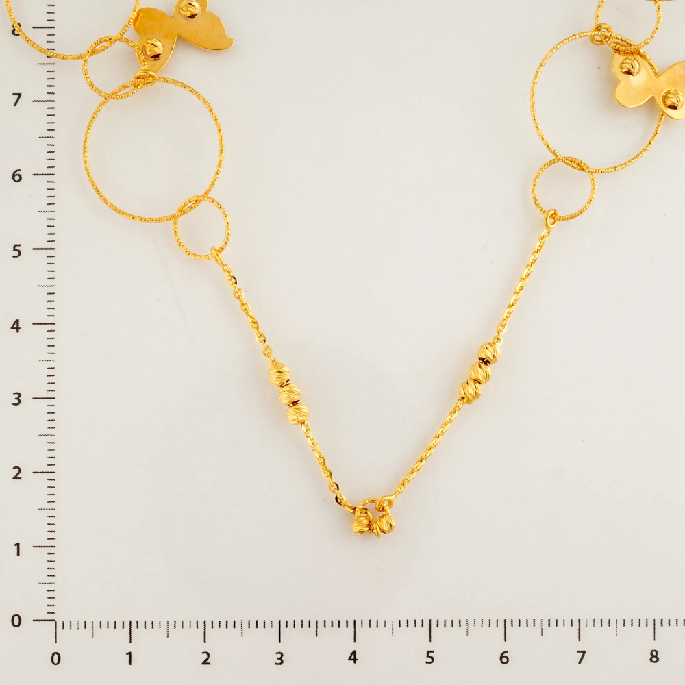 Колье из красного золота 585 пробы