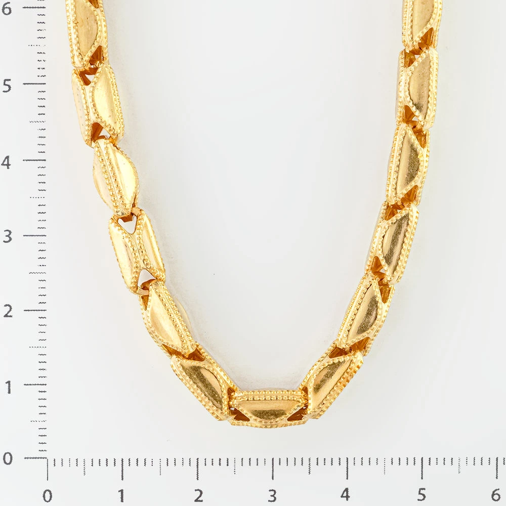 Колье из желтого золота 500 пробы