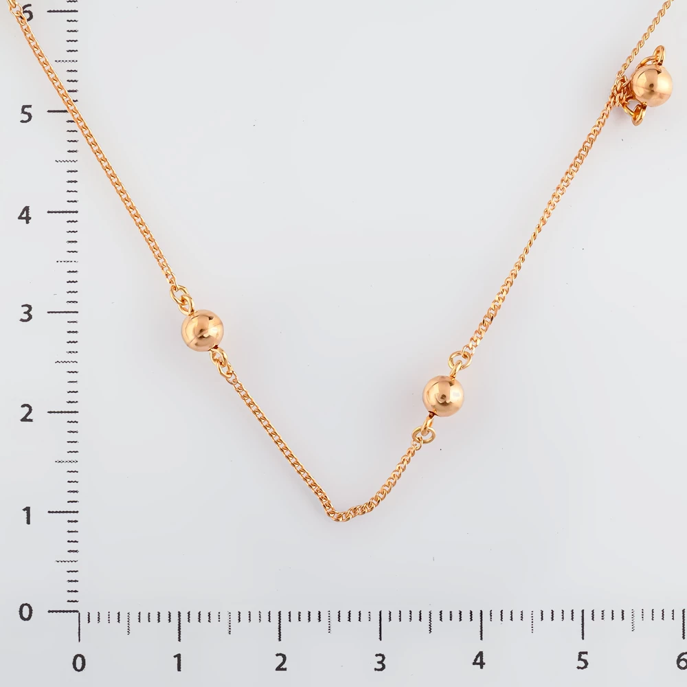 Колье из красного золота 585 пробы