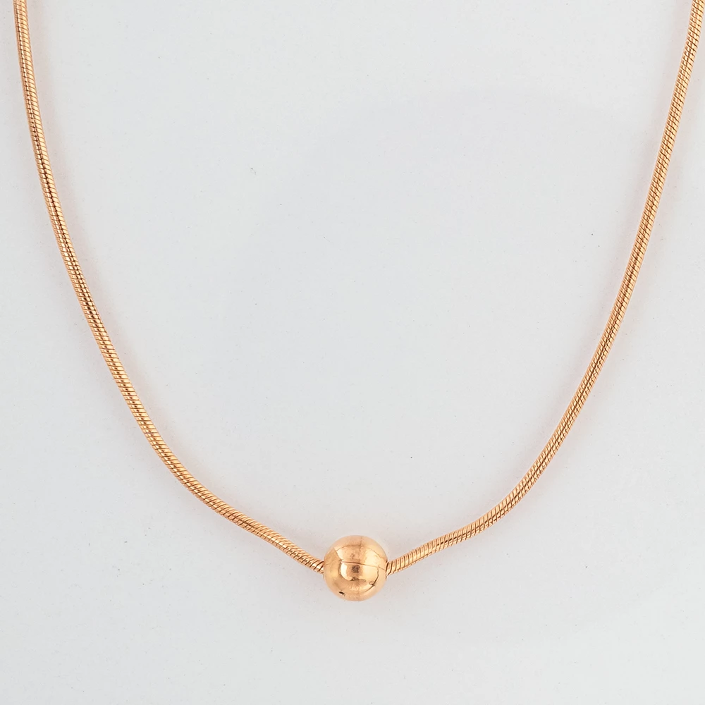 Колье из красного золота 585 пробы