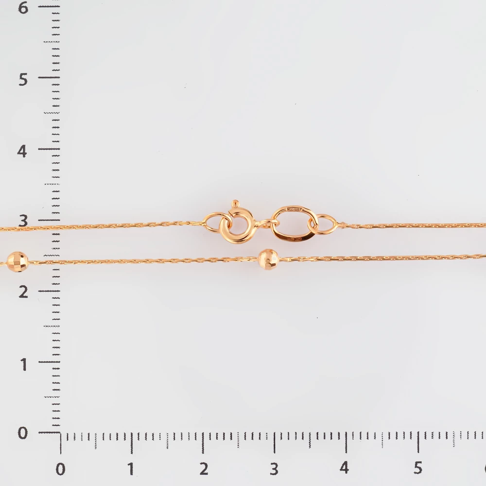 Колье из красного золота 585 пробы