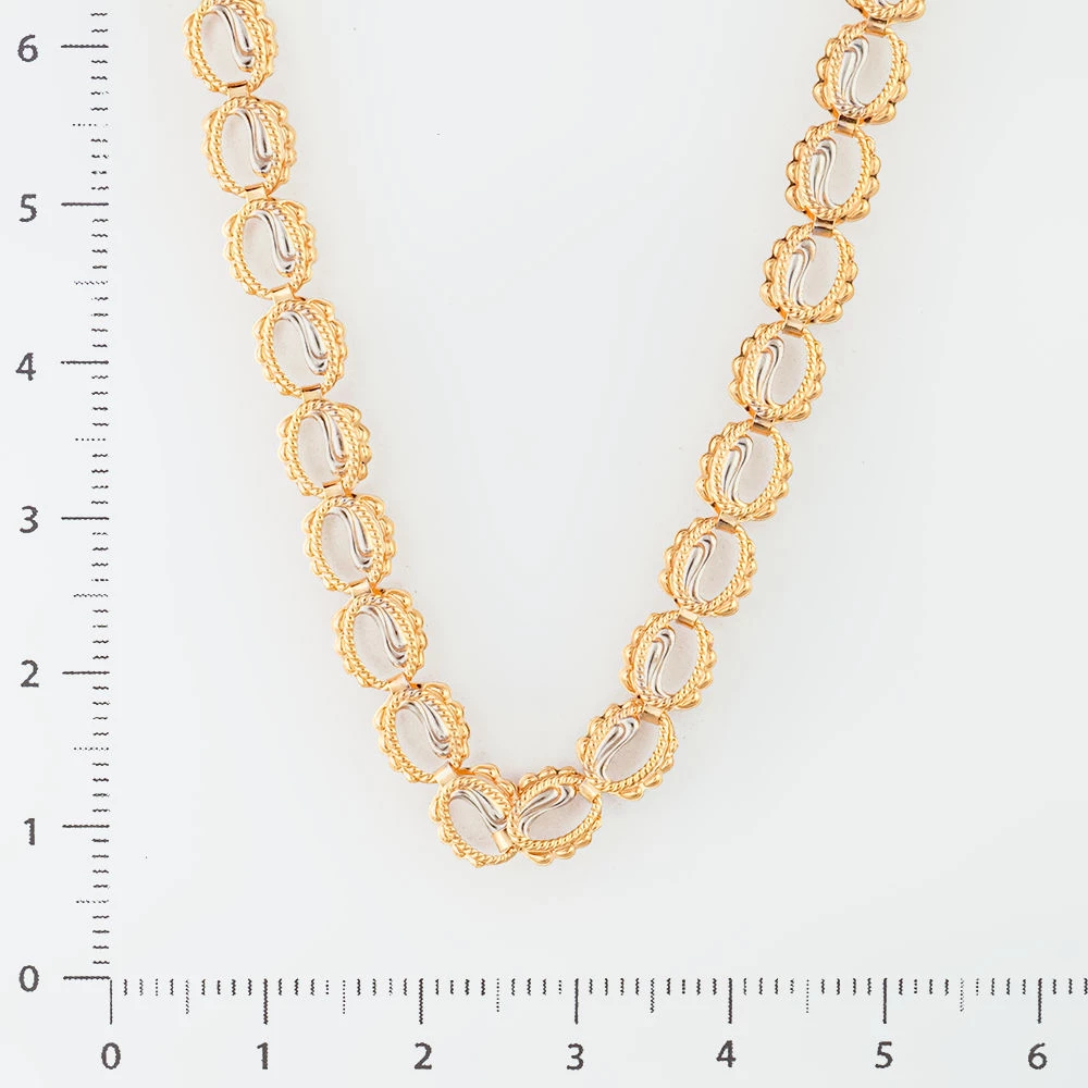 Колье из красного золота 585 пробы