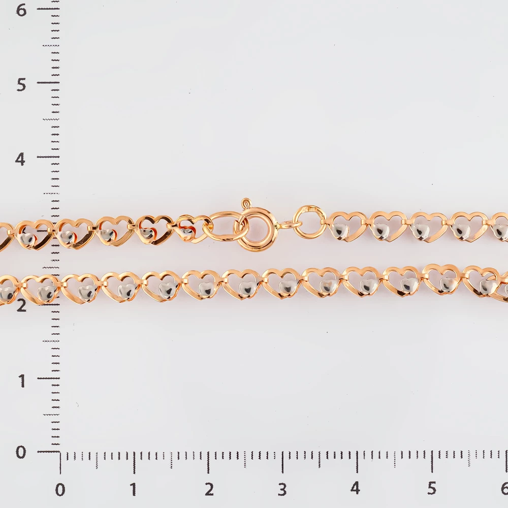 Колье из красного золота 585 пробы