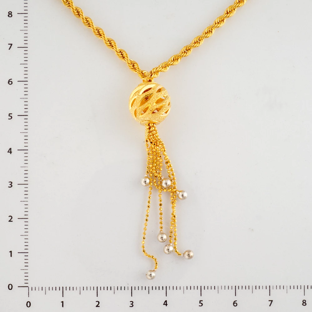 Колье из желтого золота 585 пробы