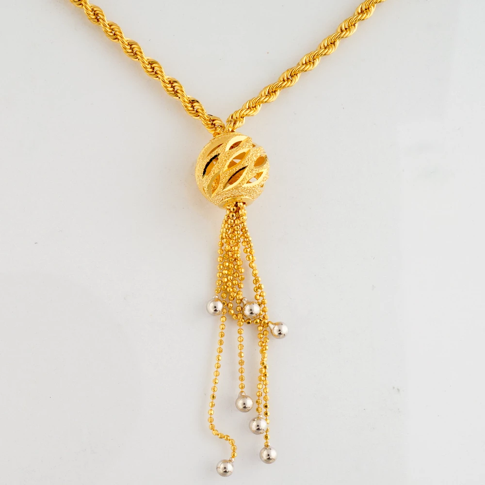 Колье из желтого золота 585 пробы