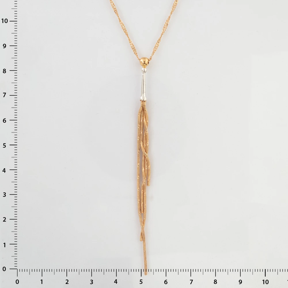 Колье из красного золота 585 пробы