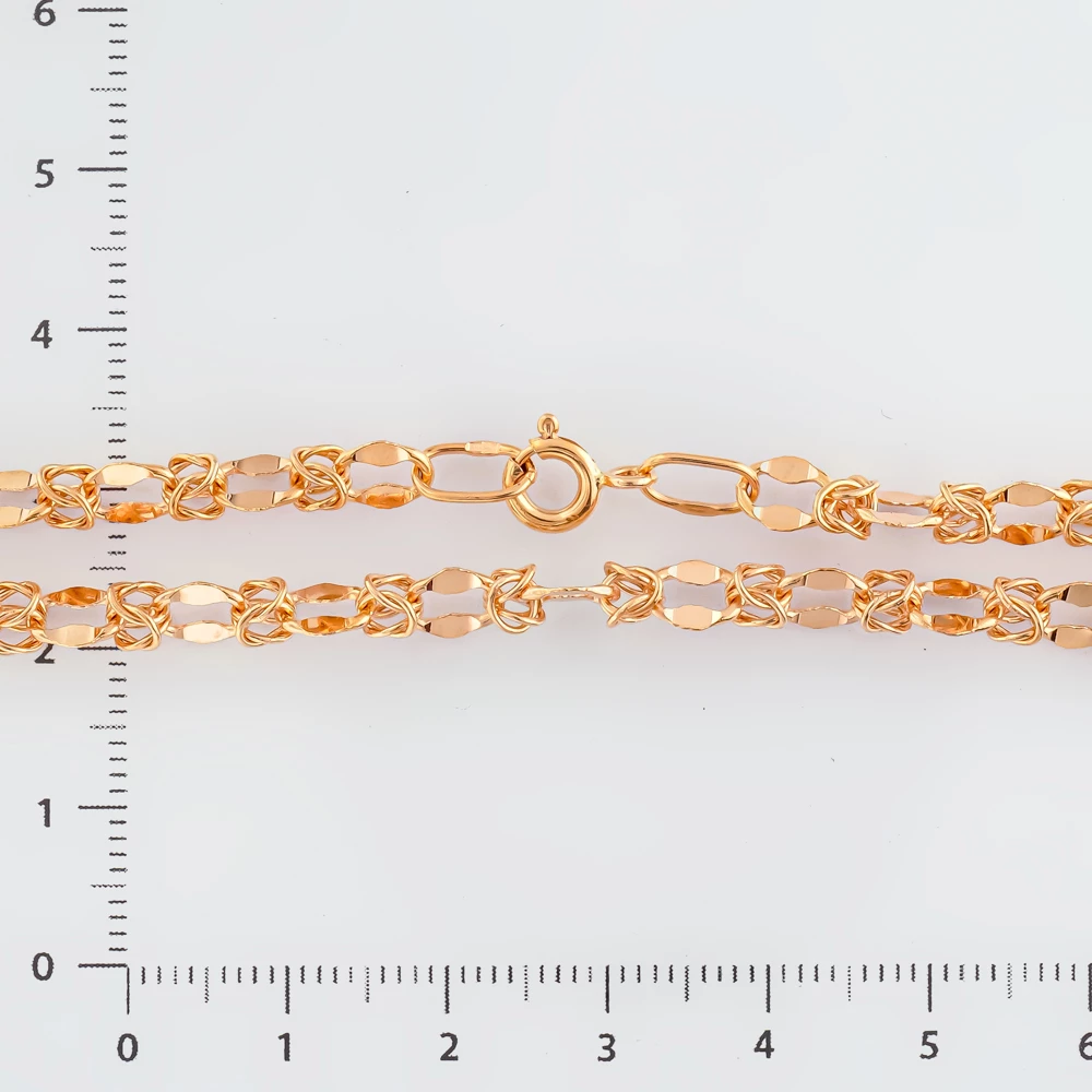 Колье из красного золота 585 пробы