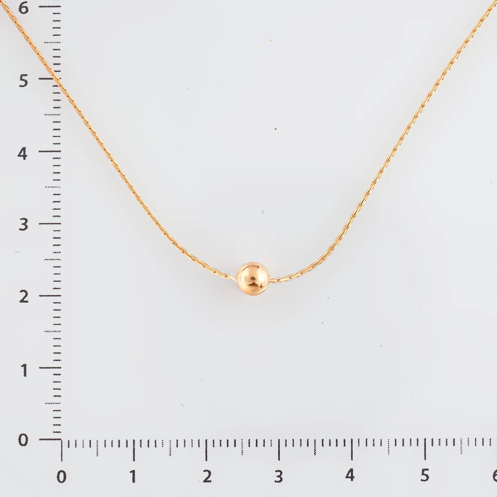 Колье из красного золота 585 пробы