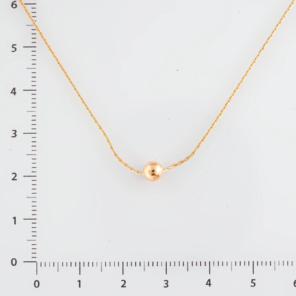 Колье из красного золота 585 пробы