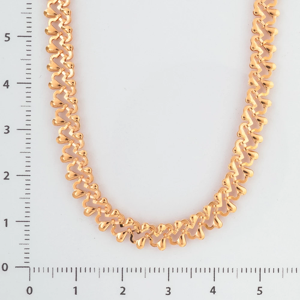 Колье из красного золота 585 пробы