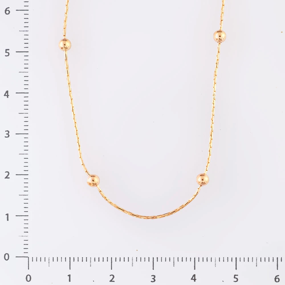 Колье из красного золота 585 пробы